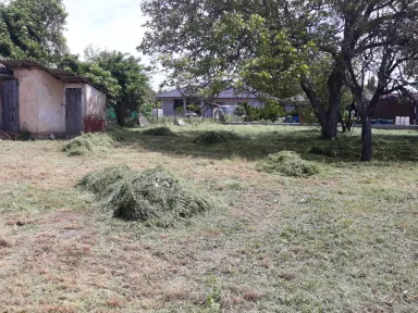 Pokosenú hmotu pohrabeme a na požiadavku zákazníka ju odvážame na zberný dvor. 